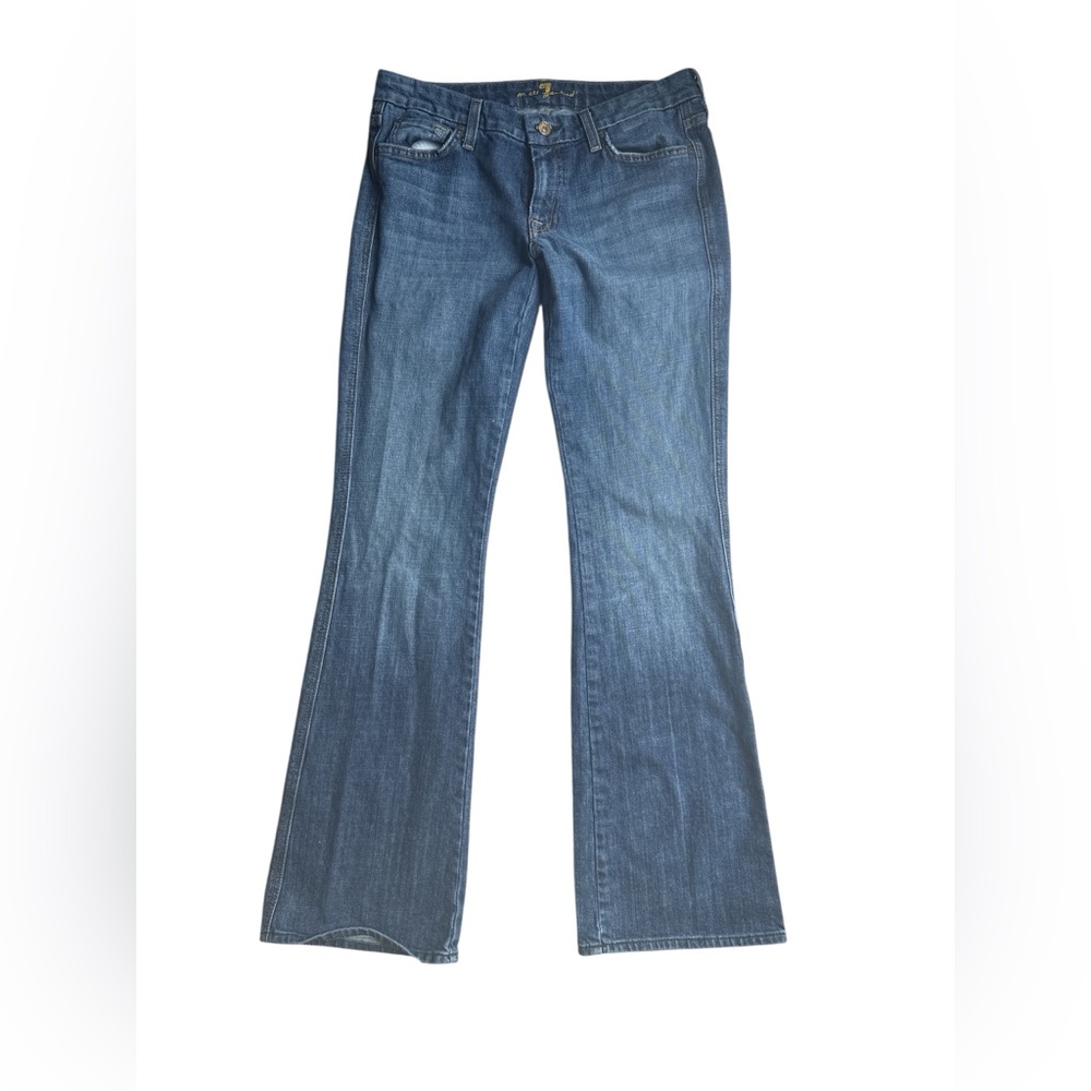 vintage 7 for all mankind, low rise, flare a pocket Classic Blue Jeans 31 x 32